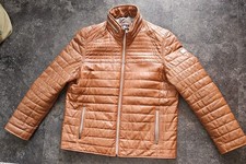 Otto Kern Lederjacke Herren, Gr. 56, hellbraun, cognac 