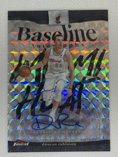 2025-26 Topps Finest Duncan Robinson Finest Autographs Black Geometric # /25