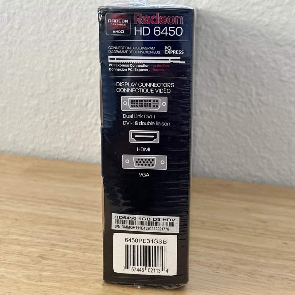 Diamond AMD Radeon HD 6450 (6450PE31G) 1GB GDDR3 HDMI PCI Video Card - Image 3 of 4