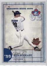 2002 Toronto Blue Jays Team Issue Ken Huckaby Rookie RC