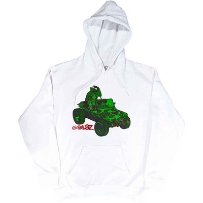 Gorillaz Green Geep offiziell Männer Kapuzenpullover