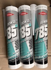 Dowsil 785+ Sanitary Acetoxy Silicone Sealant, Clear, Bacteria Resistant, 310ml