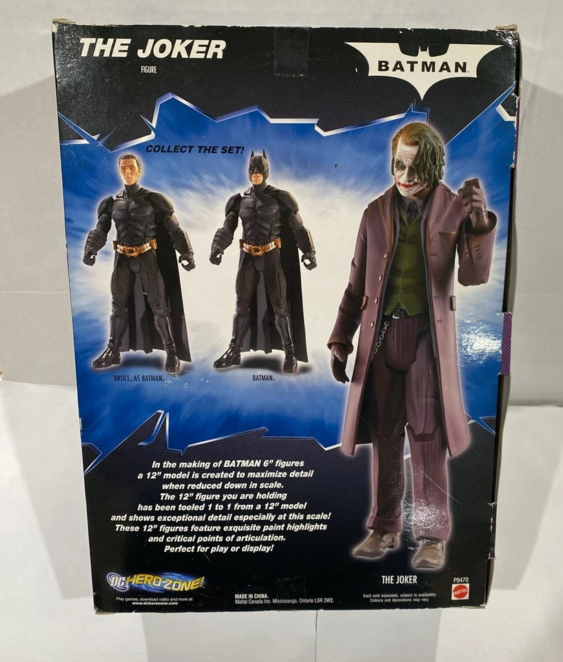 Figura de acción de la película Batman The Joker 2008 DC Comics Toys R Us exclusiva de Mattel Foto 2 de 4