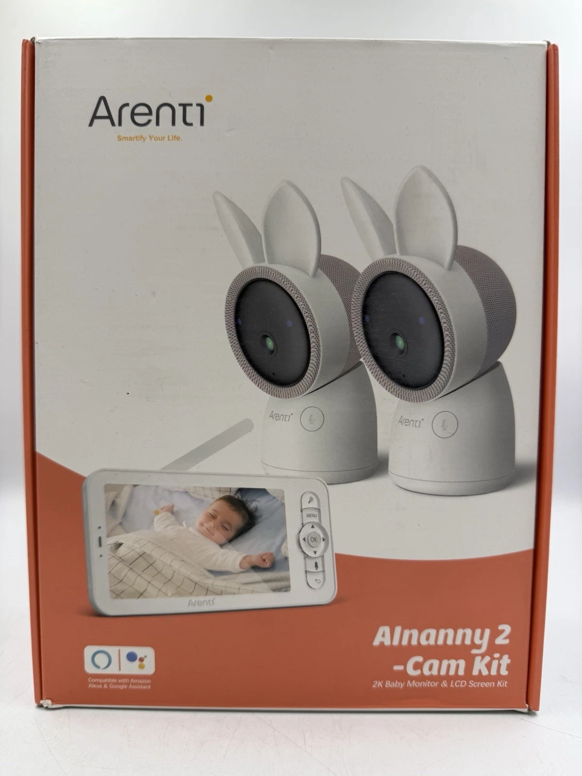 ARENTI Alnanny 2 Cam Kit Smart Baby Monitor 2K Ultra HD Cameras