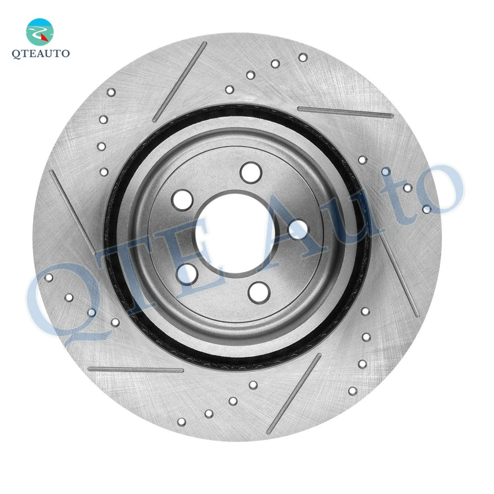 4 rotores de disco de freno perforados F 345 mm-R 320 mm para Dodge Charger 2007 2009-2011 2021 Foto 2 de 4