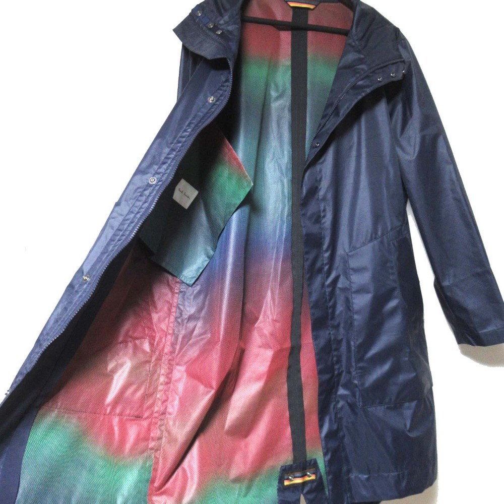 Paul Smith Hoodie Mod Coat, Size XL, Navy mens USED image 5