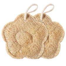 2PCS Travel Loofah Exfoliating Body Scrubber Natural Egyptian Shower Sponge