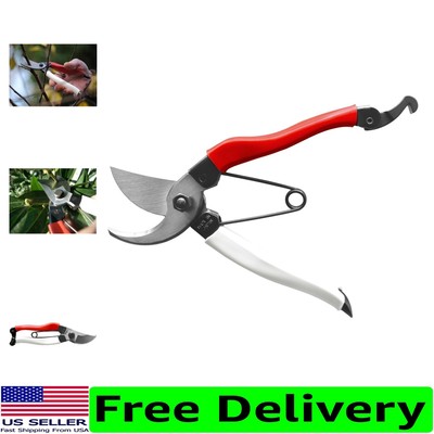 Ambidextrous Bypass Pruners with Comfortable Handle - Perfect for Gardening