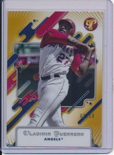 2025 Topps Pristine Vladimir Guerrero Gold Refractor #/D 1/50 BOOKEND 1ST Angels