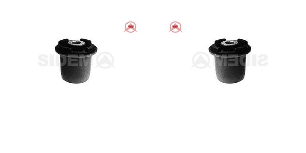 2X Sidem Querlenkerlager Hinten Vorne Links Rechts FüR Opel Zafira A F75_ Astra-image