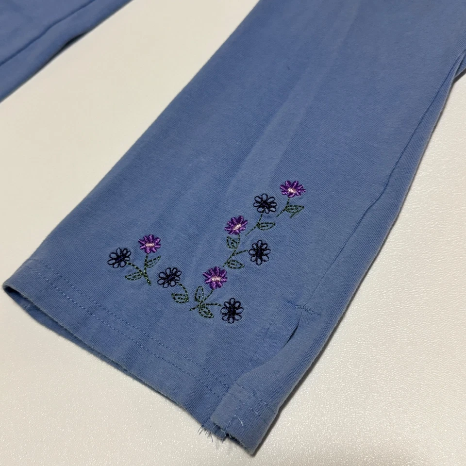 Pantalones OshKosh Bgosh Niñas Azul Bordado Floral Talla 6X Niños Informales Foto 2 de 4