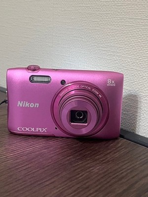 Nikon COOLPIX Compact Digital Camera Pink 8x Optical Zoom Excellent Condition