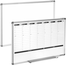 Planning Boards,White Board Dry Erase Calendar with Stand,Double-Sided Weekly Ca