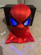 Spider-Man Light Up Moving Eye Mask Touch Control LED Eyes, Chin Activated Ex