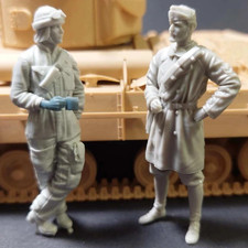 Kit de figuras modelo resina descansando petroleros italianos 1/35 soldados de la Segunda Guerra Mundial sin montar