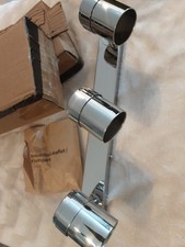 SET OF 2 chrome 3 Way Straight  Bar Spotlights With Fitting  Parts