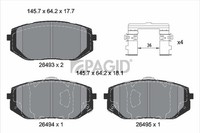 Bremsbelagsatz Scheibenbremse Pagid T2934N FüR Hyundai Tucson NX4E NX4A Ioniq NE