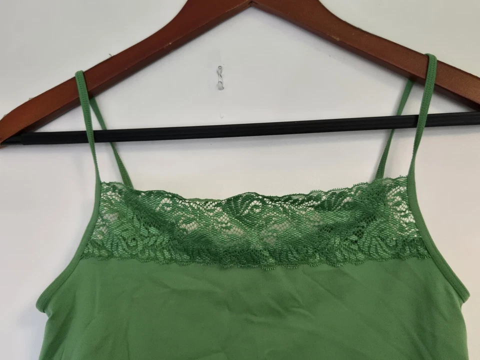 The Limited Cami Mujer L Kelly Verde Y2K Encaje Romántico Coqueta Tanque Hada Foto 2 de 4