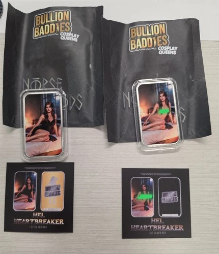 Bullion Baddies Cosplay -Norse Gods Hel Heartbreaker Naughty & Nice 2oz Silver