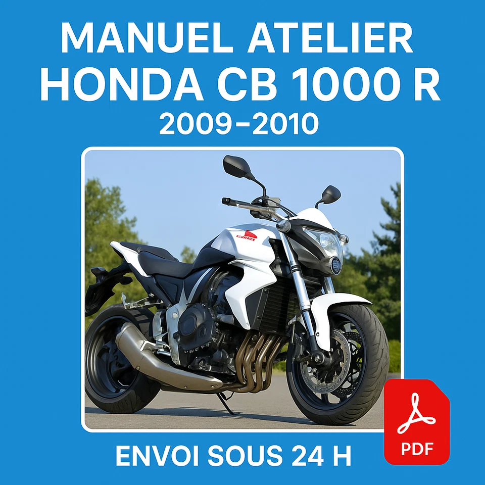 Manuel Atelier Honda CB 1000 R 2009-2010 Revue Technique CD PDF Moto - Photo 1/1