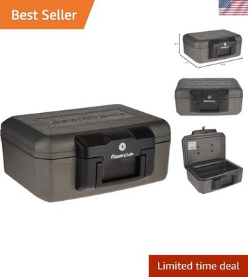 Classified Fireproof Safe - Key Lock Security for Valuables, 0.18 Cu. Ft.