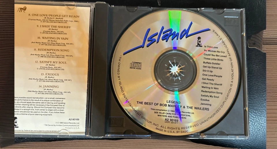 The best of Bob Marley & The Wailers: Legend, Reggae Pop CD 1984 (A2-90169) - Image 3 of 4