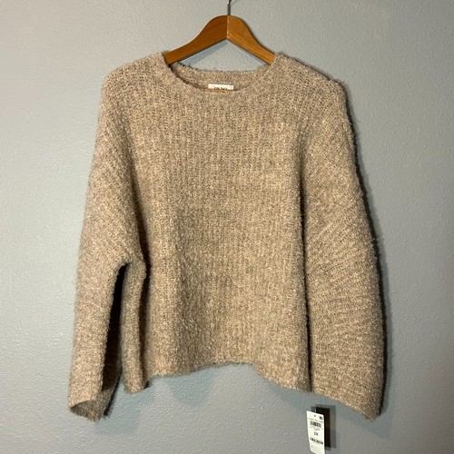 On 34th Cozy Beige Textured Knit Sweater Soft Wool Oversized Pullover Size 2X - Picture 2 of 6