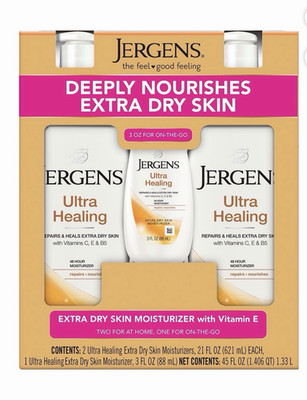 Jergens Ultra Healing Extra Dry Skin Body Lotion Fragrance 21 fl oz 48 Hr