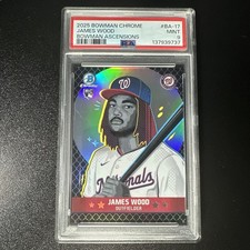2025 Bowman Chrome James Wood RC Bowman Ascensions SP #BA-17 PSA 9 None Higher