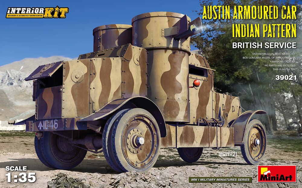Austin Blindé Maquette 1/35 MiniArt pour Diorama Militaire