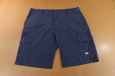 Ellesse Mens Size 38 Navy Blue Cotton Nylon Blend 11'' Ineam Cargo Shots