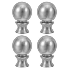  4pcs Lamp Toppers: Screw On Finial Caps - Decorative Lampshade Head Knob Tops