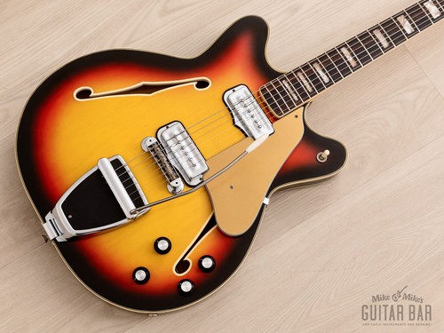 1967 Fender Coronado II Vintage Hollowbody Guitar, Mint w/ Case, Hangtags
