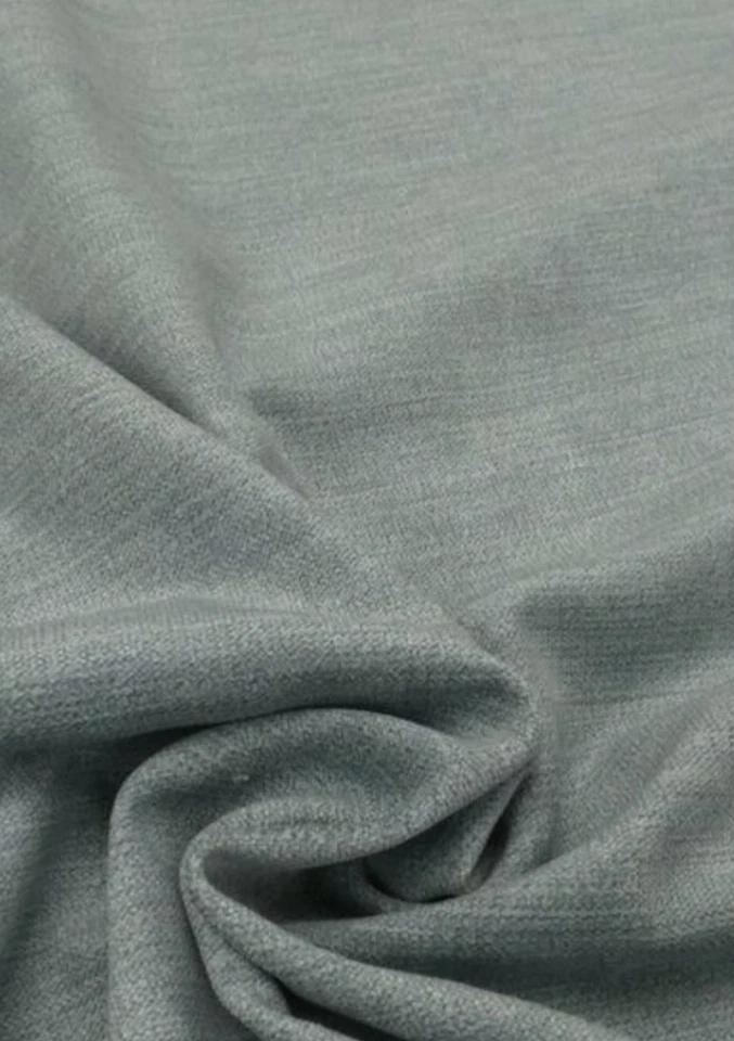 DUCK EGG Velvet Chenille Upholstery Cushion Fabric - GRACELAND - 3.75 metres - Image 3 of 4