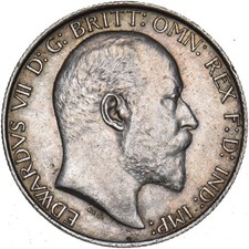 1902 Florin - Edward VII British Silver Coin - Very Nice