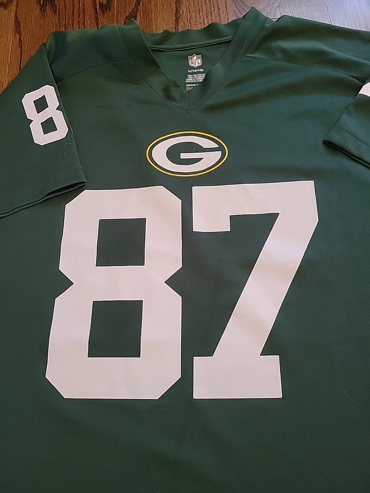 Camiseta de fútbol Jordy Nelson Green Bay Packers juvenil grande 14-16 niños Foto 3 de 4