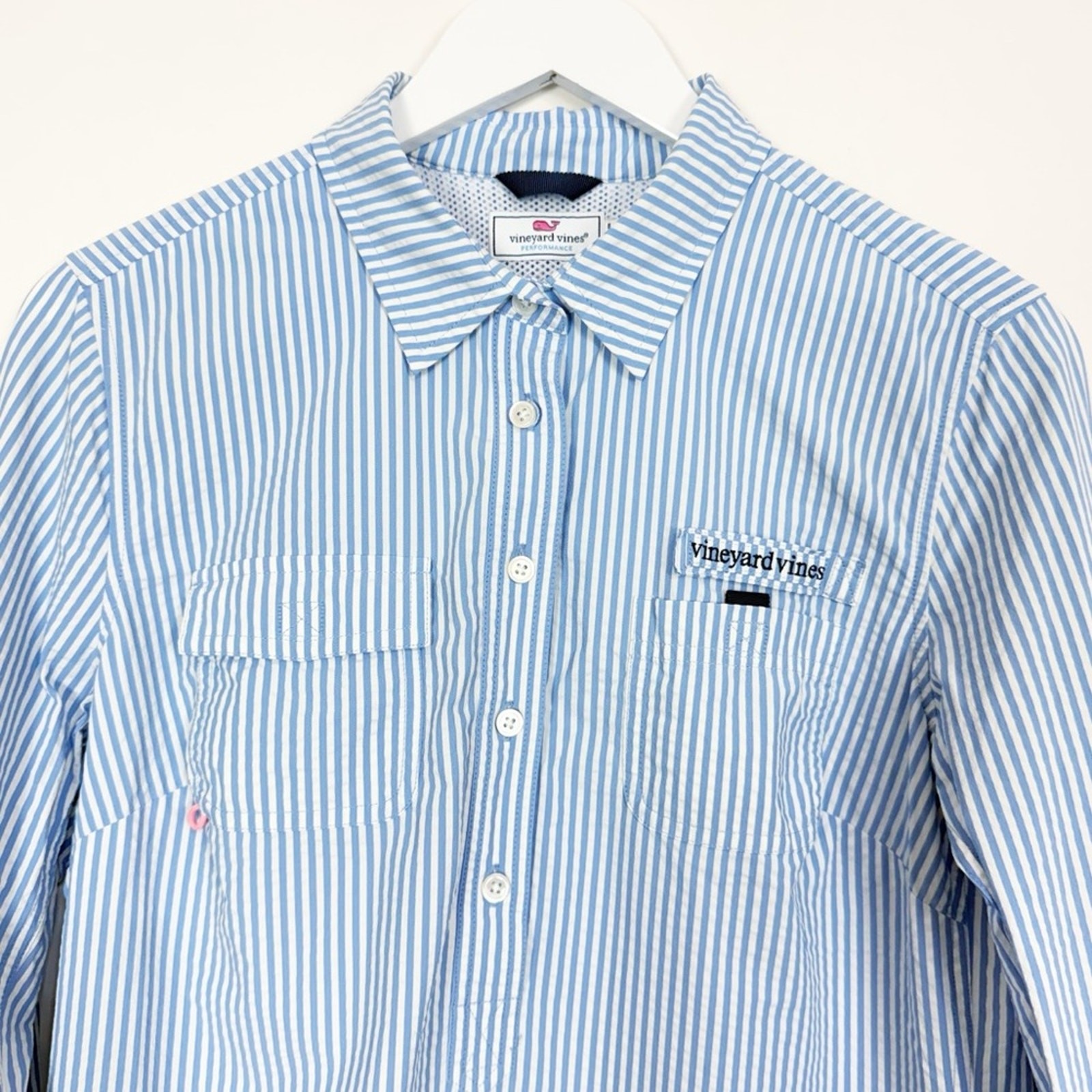 Vineyard Vines Performance Coverup Seersucker Str… - image 2