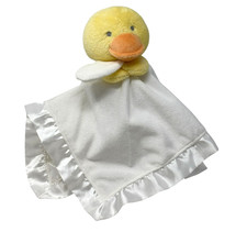 CARTER'S Yellow Duck Ducky White Lovey Plush Satin Trim Security 2015