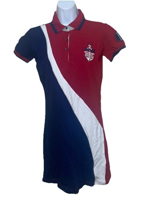 Giorgio di Mare Yachting Collection COTTON DRESS RED WHITE BLUE SZ XL NEW