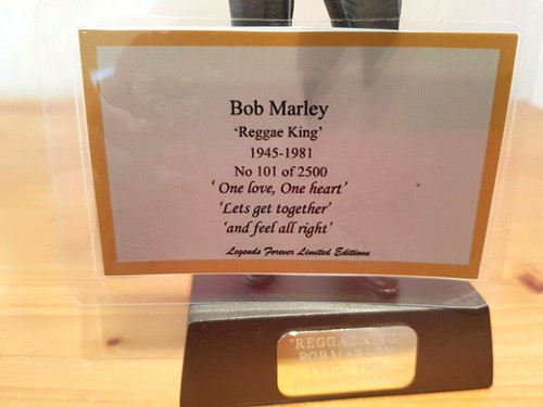 Bob Marley Figurine Reggae By Legends Forever Limited Edition Model Bronzed Look - Imagen 11 de 11