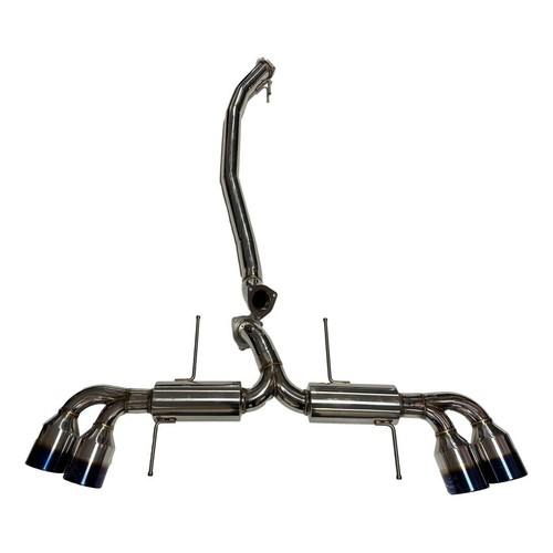 Nissan GTR 3" Stainless Steel Cat Back Exhaust with Burnt Tailpipes
