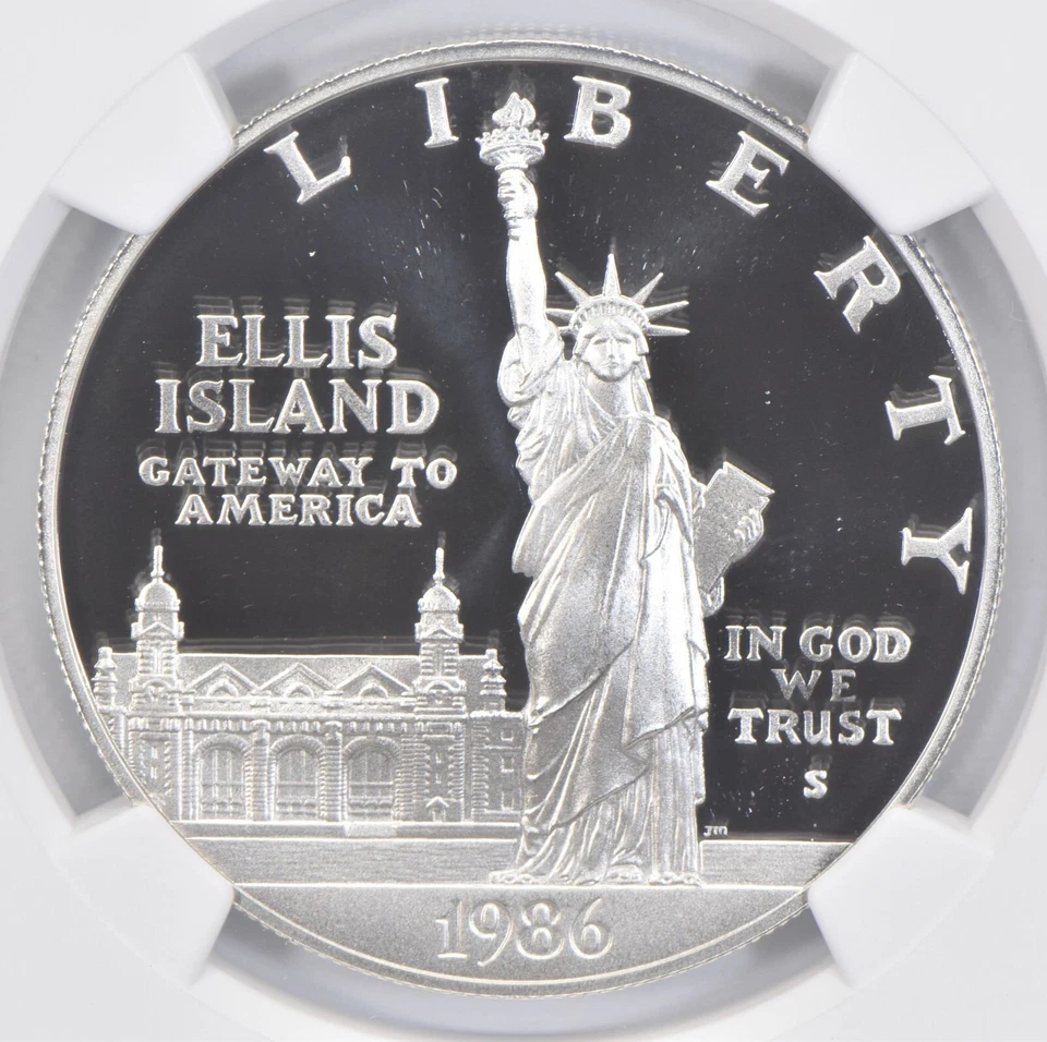 PF70 1986-S UCam Statue of Liberty Commemorative Silver Dollar NGC - Image 3 of 4