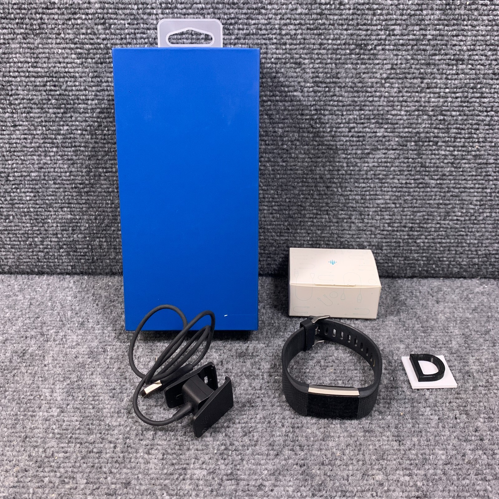 Fitbit Charge 2 Heart Rate Fitness Tracker Black FB407 with Charger Tested-image