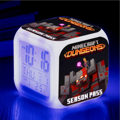 Instructions Pdf Minecraft Axolotl Alarm Clock With Night Light - 6 ...