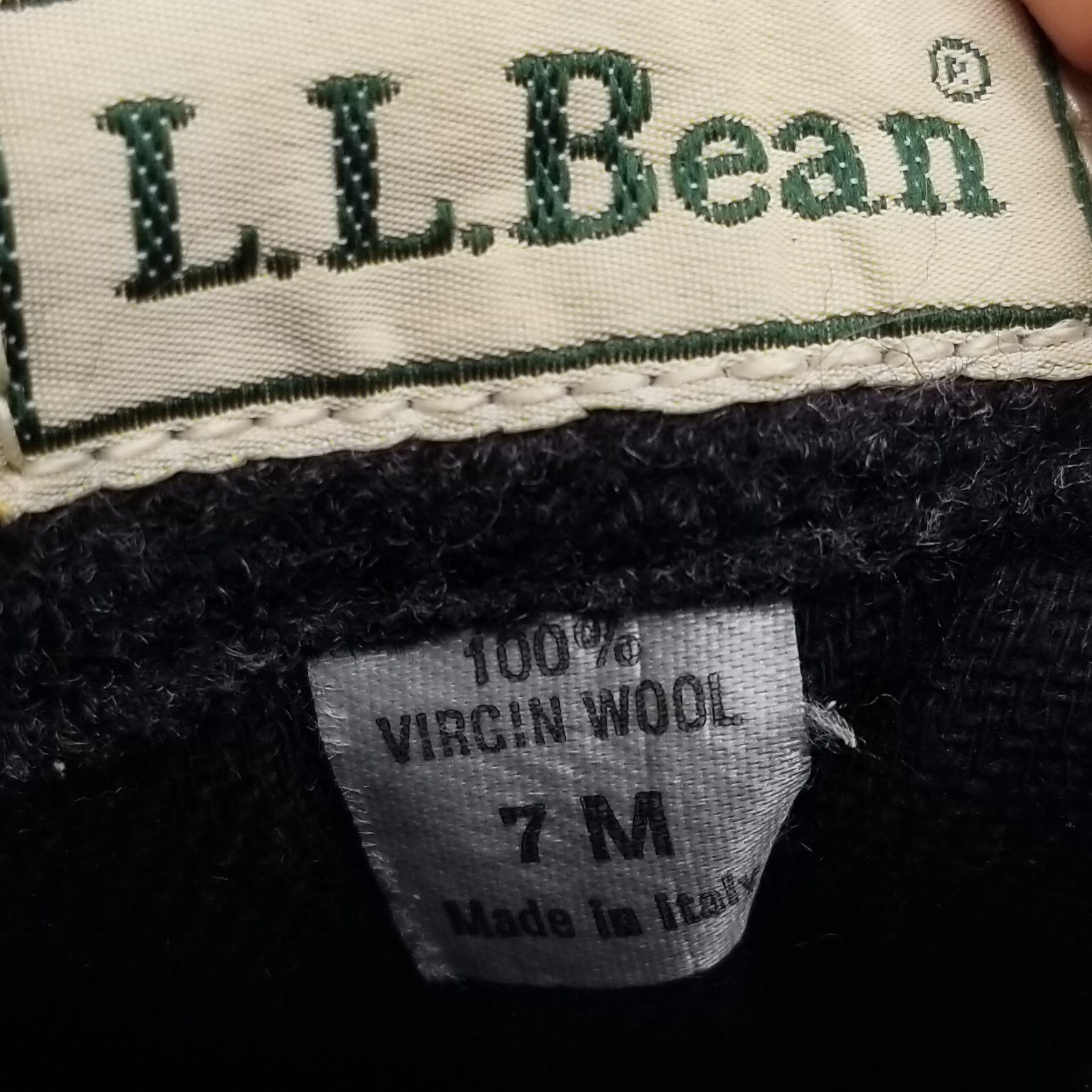 SAOLA LL Bean Shoes Donna 7 Lana Nera Pelle Derby Moc Lacciata Suola a Lustra Grossa