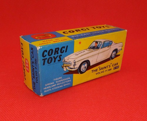 Corgi Toys 258 NEAR MINT The Saint's Volvo P1800 with Original Box - Foto 7 di 11