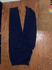 Vintage Bold Spirit Navy Blue Purple Elastic Waist Sweatpants Sz S WTF36