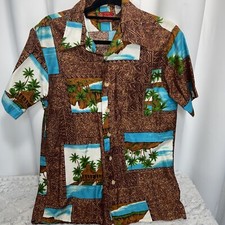 VTG Kings Road Hawaiian Style Shirt 50  s/60  s Sears Store Made In Korea