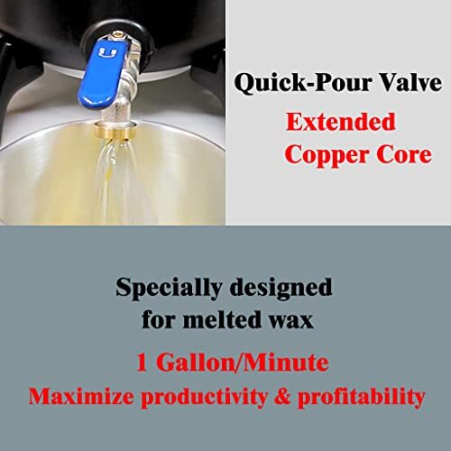 Wax Melter for Candle Making, 6L Large Wax Melting Pot with Spout for