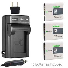 Travel Charger  3 battery for Sony BK1 DSC-S750 S780 S950 S980 W180 W190 W370
